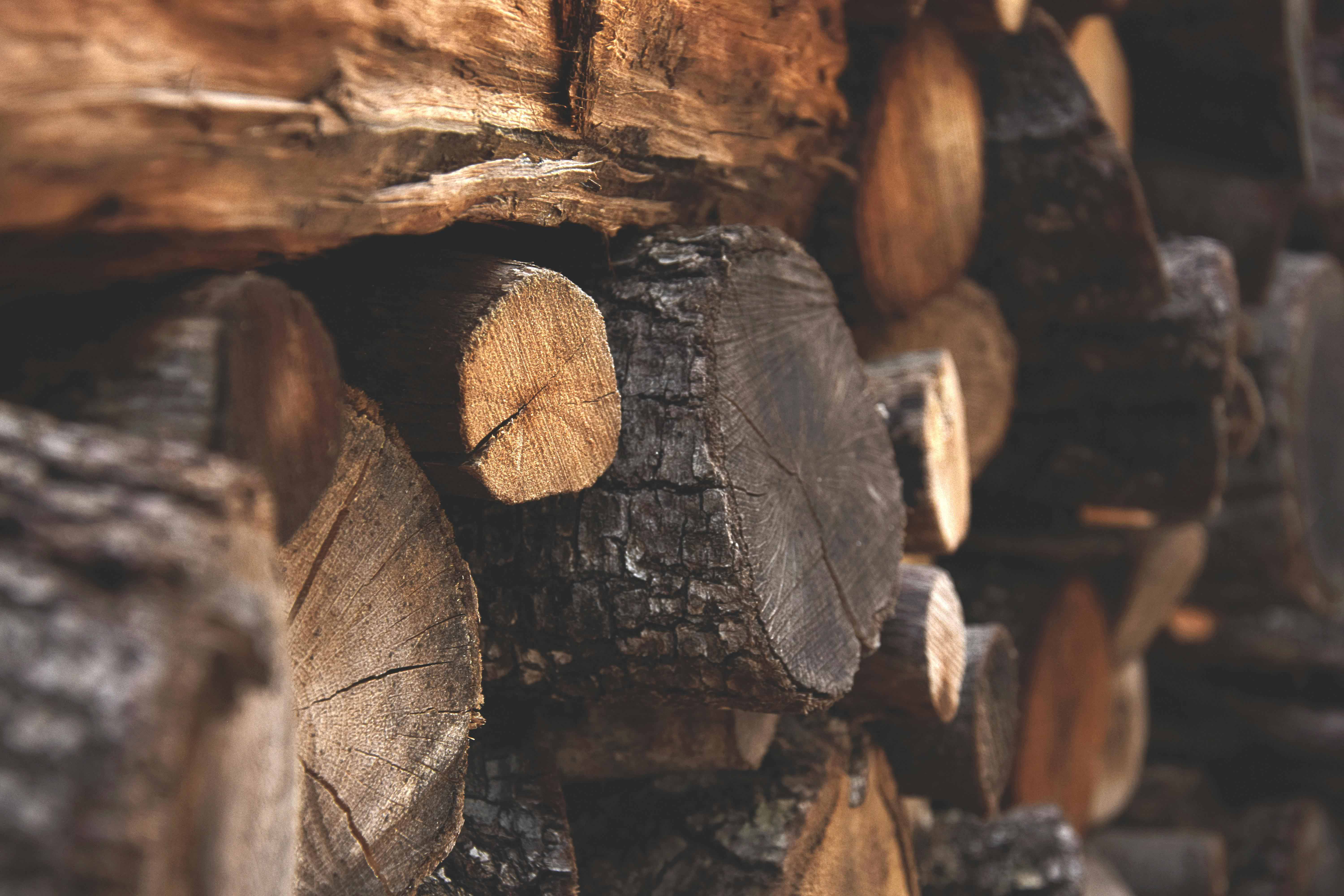 chopped wood